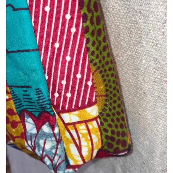 Queen Alaffia Afro African Patchwork print Fabric cross body Bag Handbag New - Picture 15 of 16